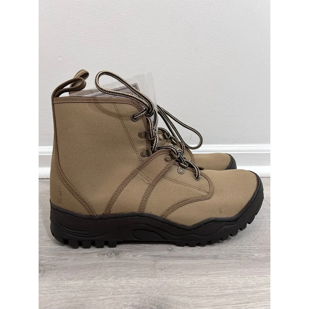 Hodgman 19212 Mens Beige Canvas Wading Boots High Top‎ Fishing Shoes Size 12 NEW